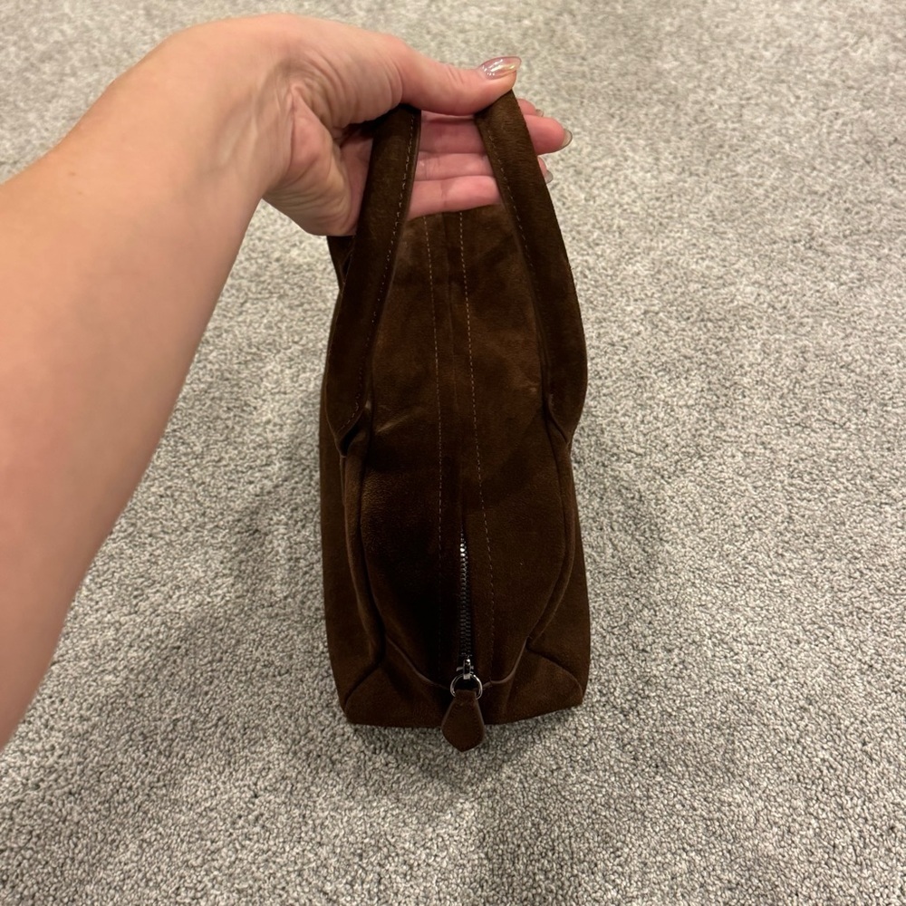 Nothing Written Suede Brown mini golf bag in cocoa dark brown worn once - Picture 4 of 11